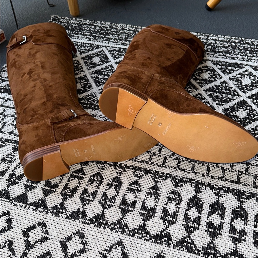 Hermes Tall Suede Zipper Boot NWOT - Picture 4 of 8